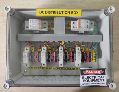 DCDB BOX 4 IN 4 OUT 2 SPD 600 VDC for 12 to 16 Kw